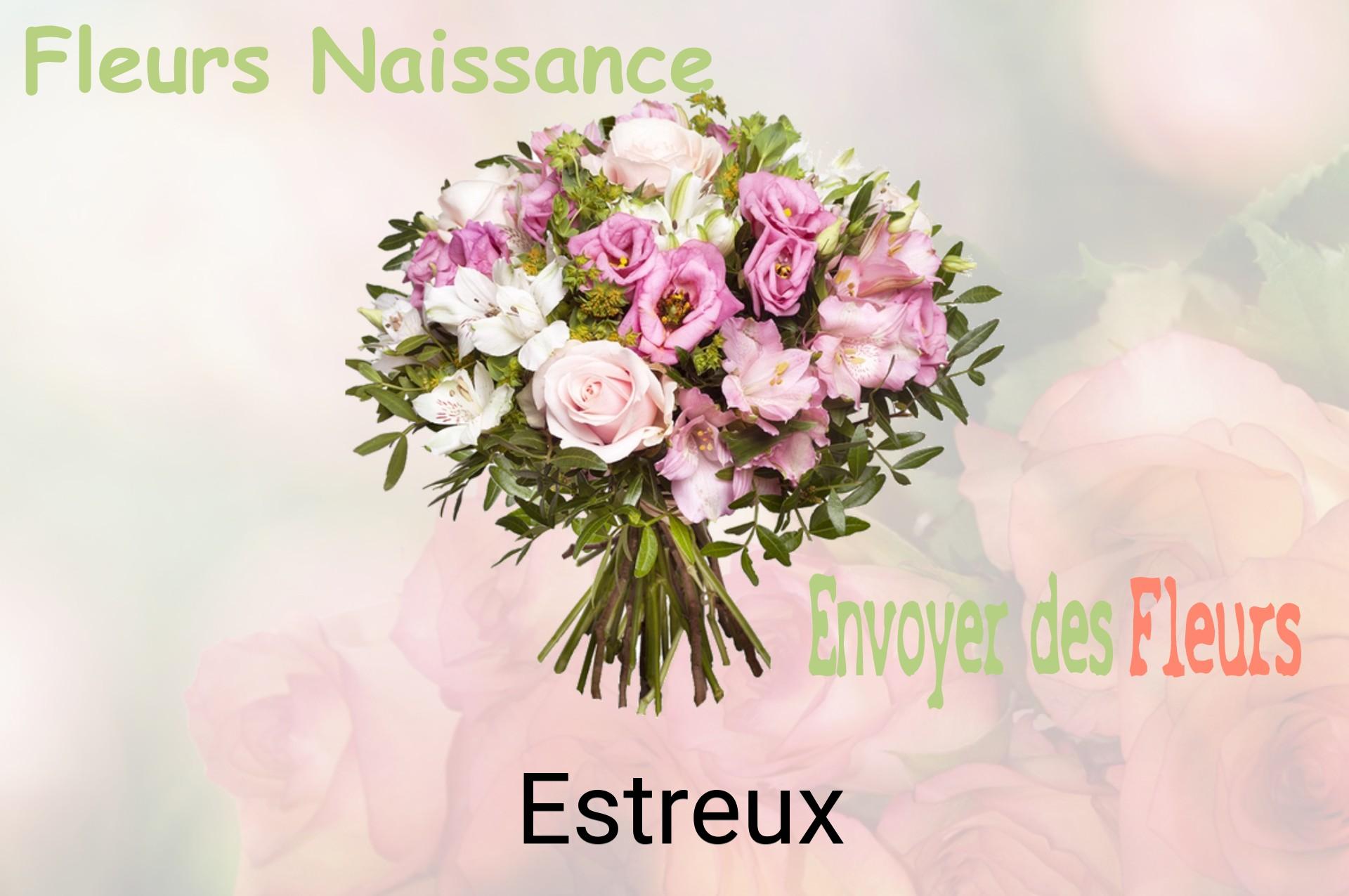 Bouquet de fleurs de naissance livré à Estreux